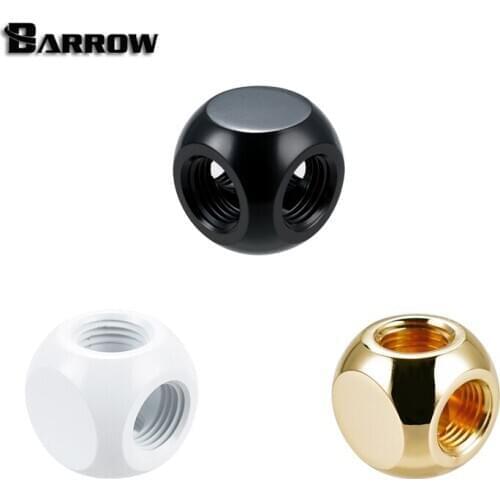 Barrow G1/4" 4/3 Way Spliter 4 / 3 Ways Cubic Fittings PC Case Water Cooling Adapter TLFT3T-A01/ TLFT4T-A01