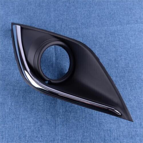 Beler Plastic Left Side Front Bumper Fog Light Lamp Bezel Cover Frame Case Grille fit for Mitsubishi Outlander 2016 2017 2018