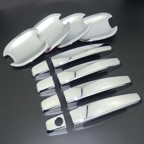 For Chevy Chevrolet Aveo Sonic 2007 UP Chrome Door Handle Covers & Door Bowl Covers Car Styling Decorate 2008 2009 2010