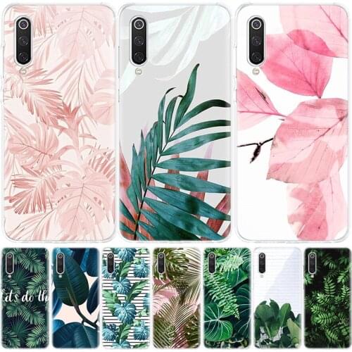 Tropical Plant Green Leaf Flower Cover Phone Case For Xiaomi Mi Note 10 11 9 8 10T 9T CC9 5X 6X Pocophone F1 X3 F2 Pro Lite A1 A