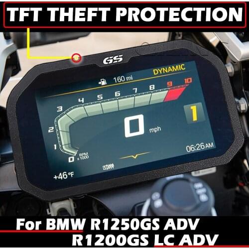 For BMW R1250GS R 1250 1200 GS Adventure R1200GS LC ADV Meter Frame Cover TFT Theft Protection Screen Protector Instrument Guard
