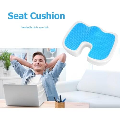 Gel Orthopedic Memory Cushion Massage Car Seat Office Chair Sitting Breathable Pads