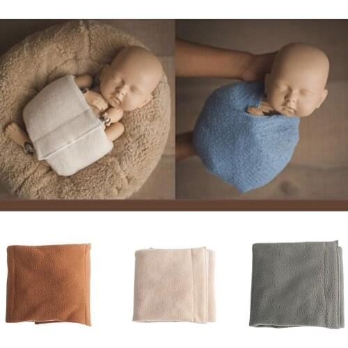 Hot Sale 60% Newborn Swaddle Solid Color Unisex Newborn Baby Photography Shoots Swaddle Blanket Stretch Photography photo Prop