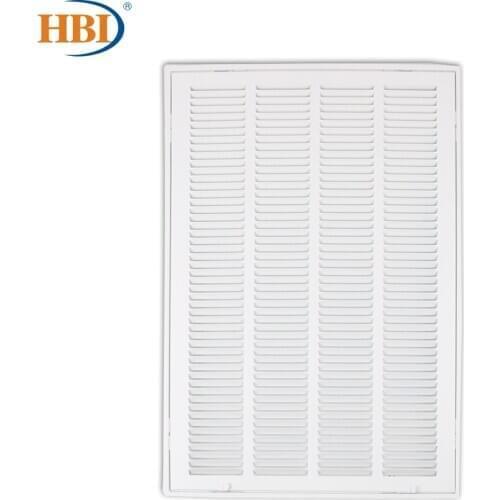 HBI W16" x H25" Steel Air Vent Filter Return Air Grille Vent Cover White Powder Coating with Frame Ceiling and Sidewall Cover