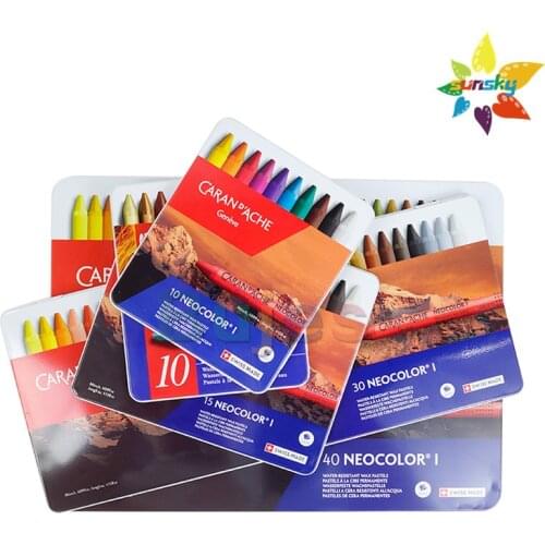 Swiss CARAN D'ACHE 30 40 76 80 120 Color Artist water color oil Color Pencil PRISMALO LUMINANCE NEOCOLOR 1 Water soluble crayon