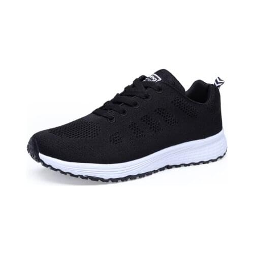 Women Casual Sport Shoes Fashion Men Running Shoes Weave Air Mesh Sneakers Black White Non Slip Footwear Breathable Jogging 2021