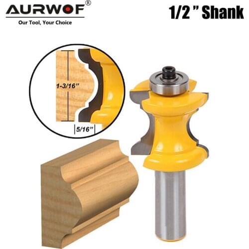 LA VIE 1PC 12MM 1/2" Concave Radius Milling Cutters Convex Column Line Molding Router Bit Cutter for Wood Woodworking MC03006