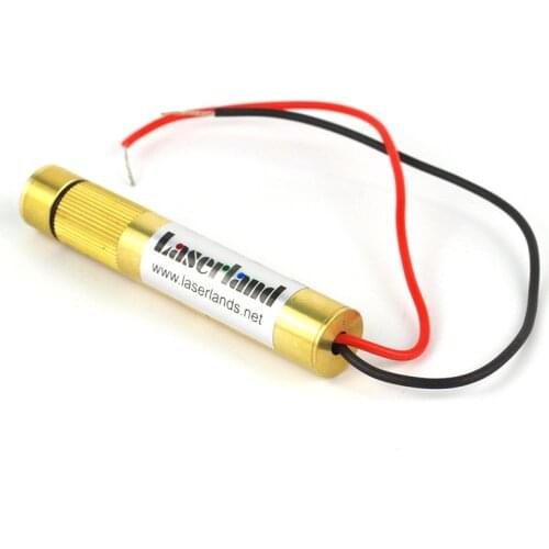 1270 Focusable 532nm Green 50mW Line Generator Laser Module Glass Lens for wood cutting Cloth/feather cutting Garage locating