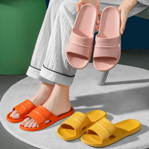 Summer New Home Slippers Ultra-Thin Ultra-Light Soft-Bottom Bath Slides Bathroom Swimming Pool Non-Slip Home Shows