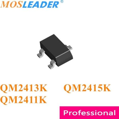 Mosleader SOT23 3000PCS QM2413K QM2415K QM2411K QM2413 QM2415 QM2411 P-Channel 20V Made in China High quality