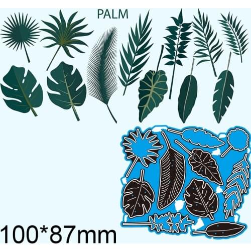 New Metal Cutting Dies Scrapbooking Leaf Leaves Bow DIY Album Paper Craft Embossing Stencil Decoration100*87mm