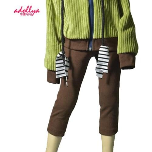 Adollya Doll Clothes For 1/3 1/4 1/6 Dolls Accessories Cloth Brown Clothing Fashion Pants Shorts Clothes For Bjd Girl Toy Gift