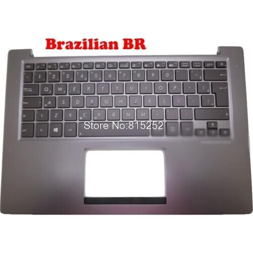 Laptop PalmRest&keyboard For ASUS U38 U38D U38DT U38N Grey C Shell US UI/WB/JP/Brazil/It/ NE/Turkey 13GNTH1AM051-1 13N0-N6A0111