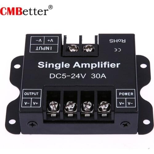 Knob Switch Aluminum Single Color LED Dimmer DC 12V 24V 30A Adjustable Brightness PWM Dimming Controller For LED Strip Lights