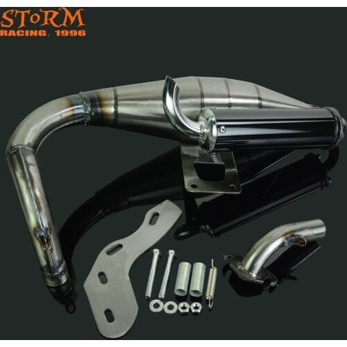 Complete Rear Exhaust Pipe Muffler Silencer System For Honda DIO 50 DIO50 AF18 AF24 AF27 AF28 AF30