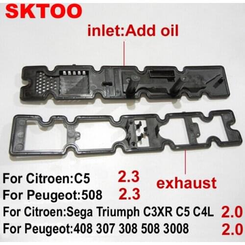 SKTOO 2pcs For Peugeot 508 408 307 C5 Sega Triumph 2.0 2.3 new engine valve chamber cover pad genuine intake and exhaust 0249C7