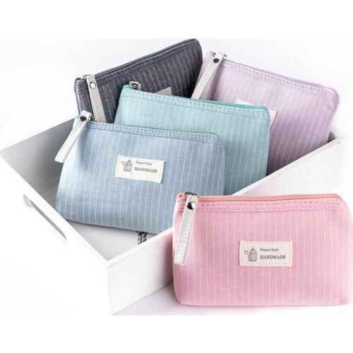 Miyahouse Dailu Use Small Make Up Bag Cosmetic Bag Female Zipper Design Cosmetic Bag Ladies Color Cute Cosmetic Bag