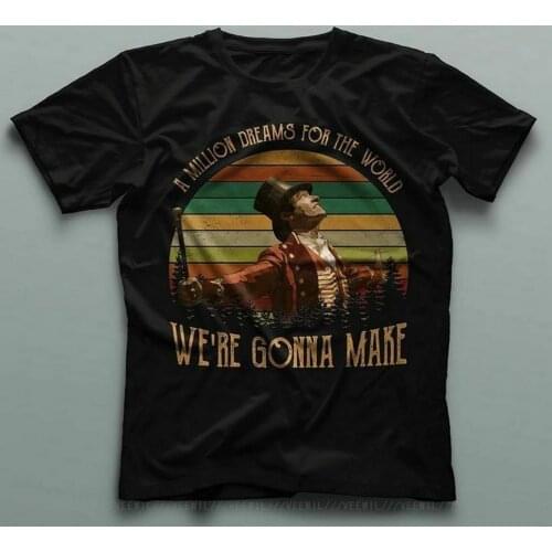 The Greatest Showman Cast A Million Dreams T-Shirt Black Men S-5XL Cotton Tee Shirt Cool Casual