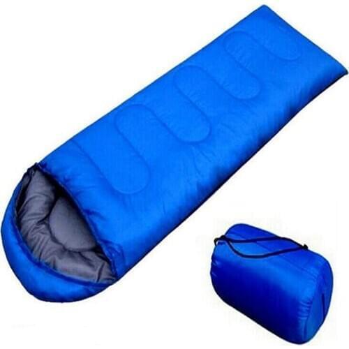 Ultralight Outdoor Camping Envelope Sleeping Bag Hooded Cotton Spring Autumn Hiking Camping Sleeping Bags