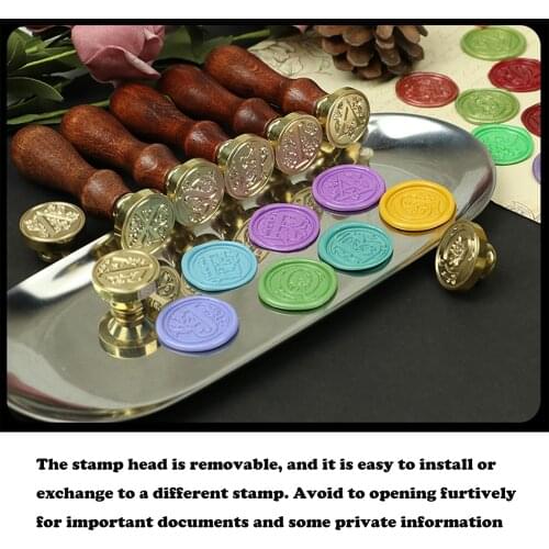Letter Sealing Wax Stamp for Invitation Envelope Scrapbooking A-Z Initial