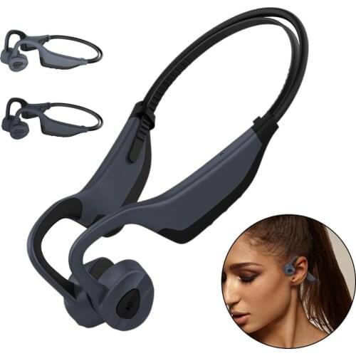 2 in 1 Waterproof Bone Conduction Headphones MP3 for Sports Swimming IPX8 Underwater 3 Meters with 16GB Memory card