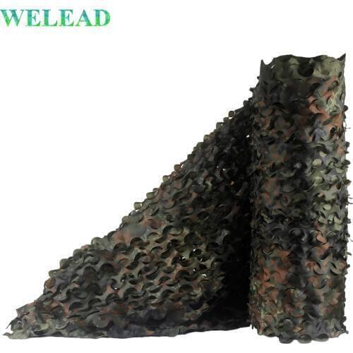 WELEAD Simple 1.5 Wide German Military Camouflage Nets for Hunting Birding Hiding Shade Watch Photo Concealment Mesh Flecktarn