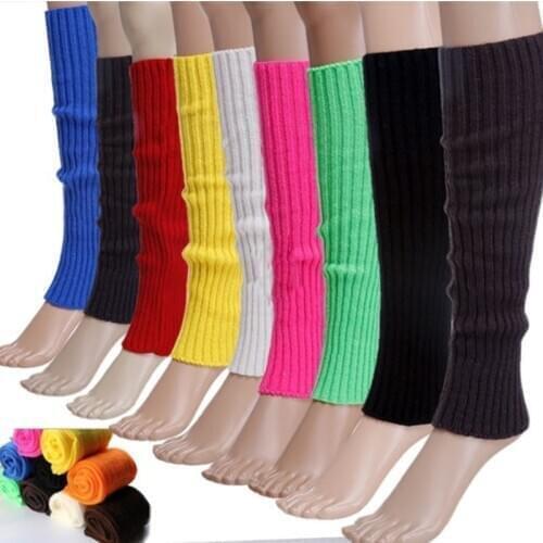 1 Pair Fashion Women Knitting Leg Warmers Japanese Lolita Style Winter Stylish Crochet Lady Foot Warmer Loose Slouch Socks