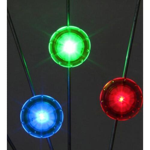 1 Pcs Cycling Spokes Light Waterproof Wheel Easy Mount Shock-proof Bike Flashlight Lamp Accessories