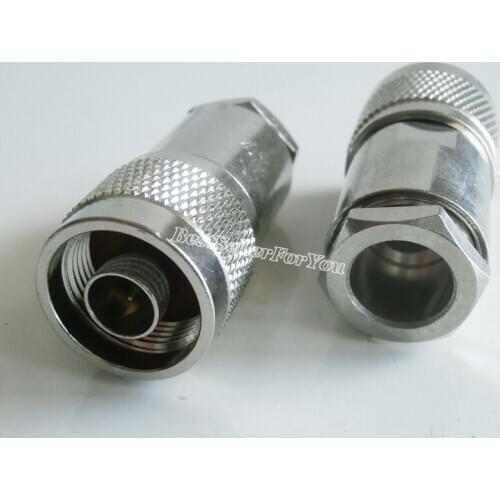 10Piece N Clamp Plug Male RF Coaxial Connector Cable For LMR400 RG8 RG213 7D-FB