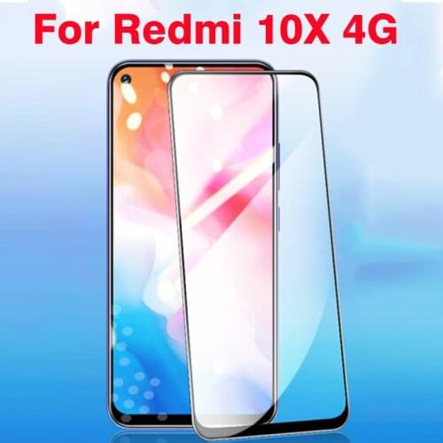 2PCS 3D High aluminum Tempered Glass For Redmi 10X 10 X 4G Full Screen Cover Screen Protector Film For Redmi 10X 10 X 4G