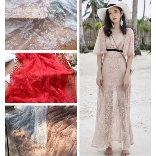 3M / High-end clothing dress evening dress eyelash lace fabric DIY clothing accessories