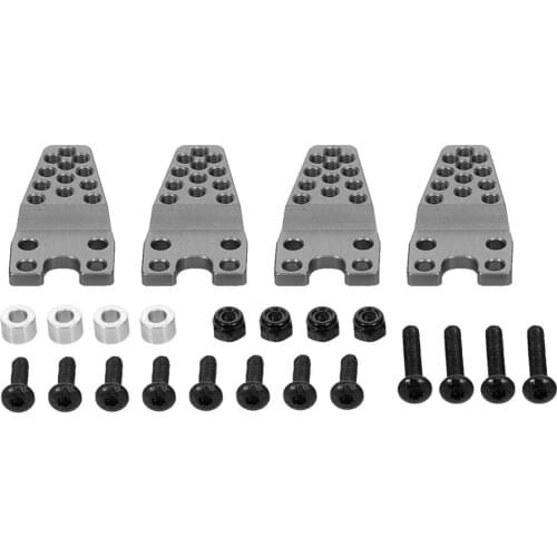 4PCS RC Car Aluminum Shock Absorber Tower Lift Lower Adjust Stand for 1/10 RC Crawler Axial SCX10 Upgrade Parts