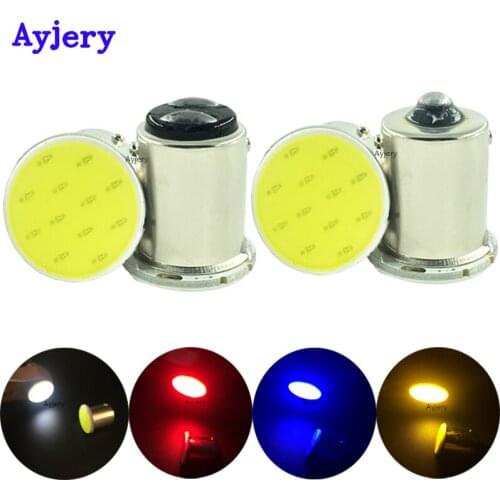 AYJERY 200Pcs 12V S25 1156 BA15S P21W COB 12 SMD 12 Led Auto Car Signal Led Light White Blue Red Amber Turn Tail Brake Lights