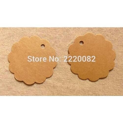 Free shipping in stock blank tag 350gsm craft pape dia.6cm 400 pcs a lot gift tag/paper card hang label/round shape tag