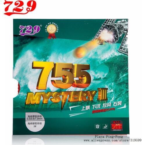 RITC 729 Friendship 755 Mystery 3 III Long Pips-Out Table Tennis (PingPong) Rubber With Sponge