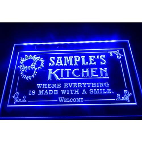 DZ020 Name Personalized Welcome Kitchen Bar Wine LED Neon Sign