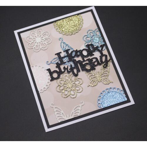 Butterfly and flower cutting mold mold embossing card scrapbooking card album decoration metal crafts