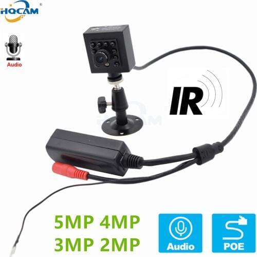 HQCAM 48V POE 5MP 4MP 3MP 2MP IR CUT 10pcs 940nm Infrared Night Leds H.265 ONVIF Audio indoor Low Storage 5MP webcam Xmeye APP