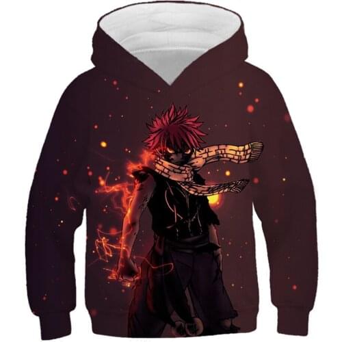 Cartoon Anime Hoodie Teenager Fashion Street Wear Children Boys Toddler Clothing Kids Interesting 3D Printed Hoodies Pullover