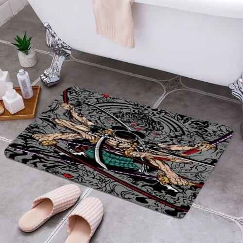 Roronoa Zoro 3D Print Doormats Rectangle Non-Slip DoorMat Bedroom Kitchen Entrance Print Door rugs Dropshipping