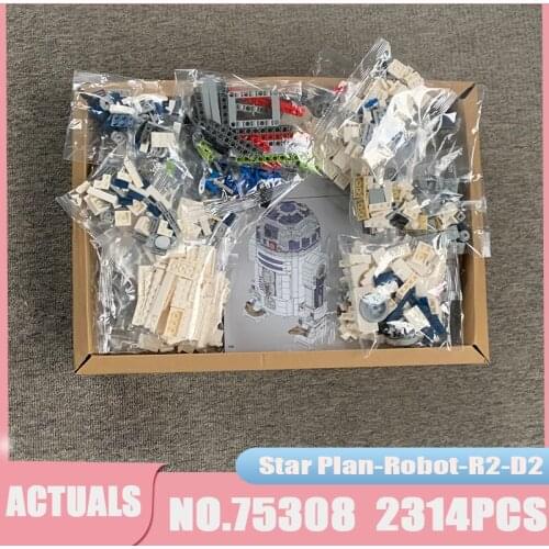 Creative Star Plan Robot R2-D2 Model 75308 2314PCS Building Block Children Educational Space Toys Christmas Boys Gifts