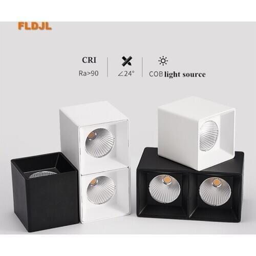 10w 12w 20w 24w Square Led Spot Light Surface Mounted Led ceiling Downlight Single head /Double head Wall Mounted Down light