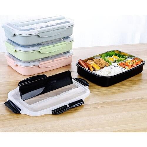 Lunch Box Separate Compartments Children School Bento Box Food Container Microwave Dinnerware Kids Leakproof Lunch Box