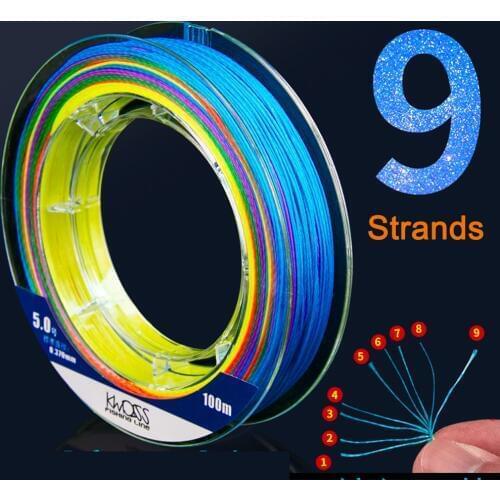 Germany material Braided PE Fishing Line 9 Strands 100M Carp Fishing Line Saltwater Fishing Weave PE Multifilament X9