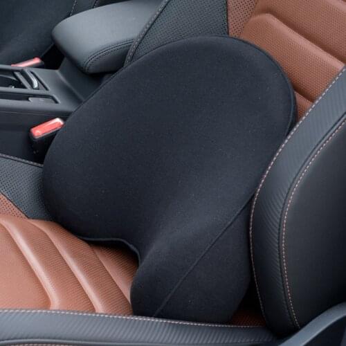 Memory Foam Lumbar Support Car Seat Cushion Relieve Back Pain Pillow Driving Improve Posture Interior Accessories Seat Supports