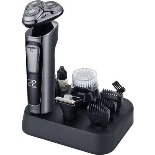 Multifunctional Electric Shaver Wet Dry Mens Electric Razor Rechargeable Shaving Machine Hair Nose Clipper Set