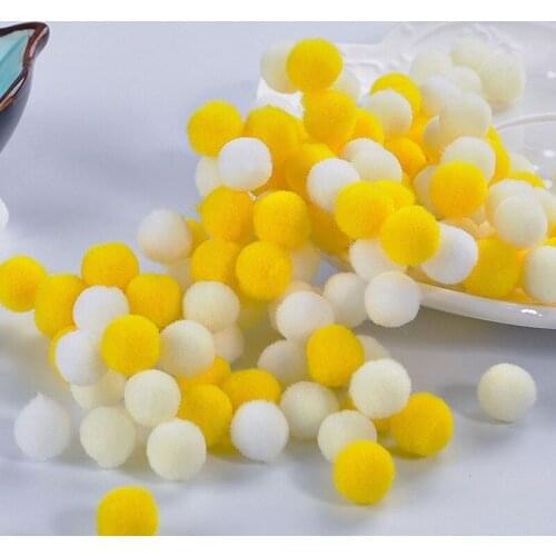 60 Pcs 15mm Multicolor Soft Plush Ball Crystal Epoxy Mold Filling Jewelry Crafts Making Filler DIY Phone Case Material Decor