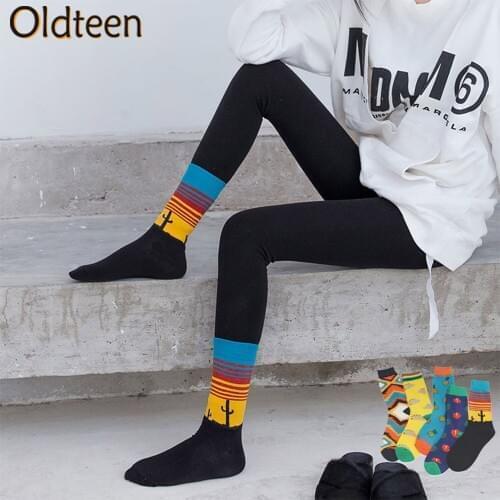 New Trend Fashion Hot Brand Cotton Socks Cactus Pineapple Tacos Pattern Food Sock Novel Street Happy Funny Socks Drop Ship Gifts