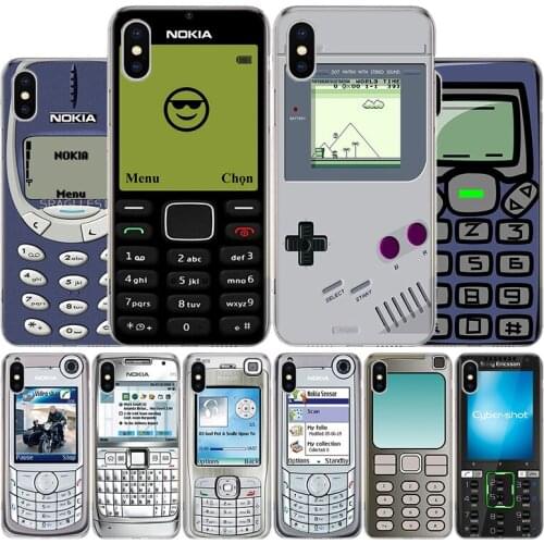 Hot Retro Mobile Handset Cover Phone Case For Apple iphone 11 12 Pro XR X XS Max 7 8 6 6S Plus + 7G 6G 5 SE 2020 Coque Popular