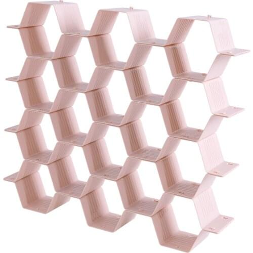 Closet Dividers Plastic Partition Honeycomb Shape Drawer Organizer 8Pcs For Small Clothing And Cosmetic Classification Clapboard